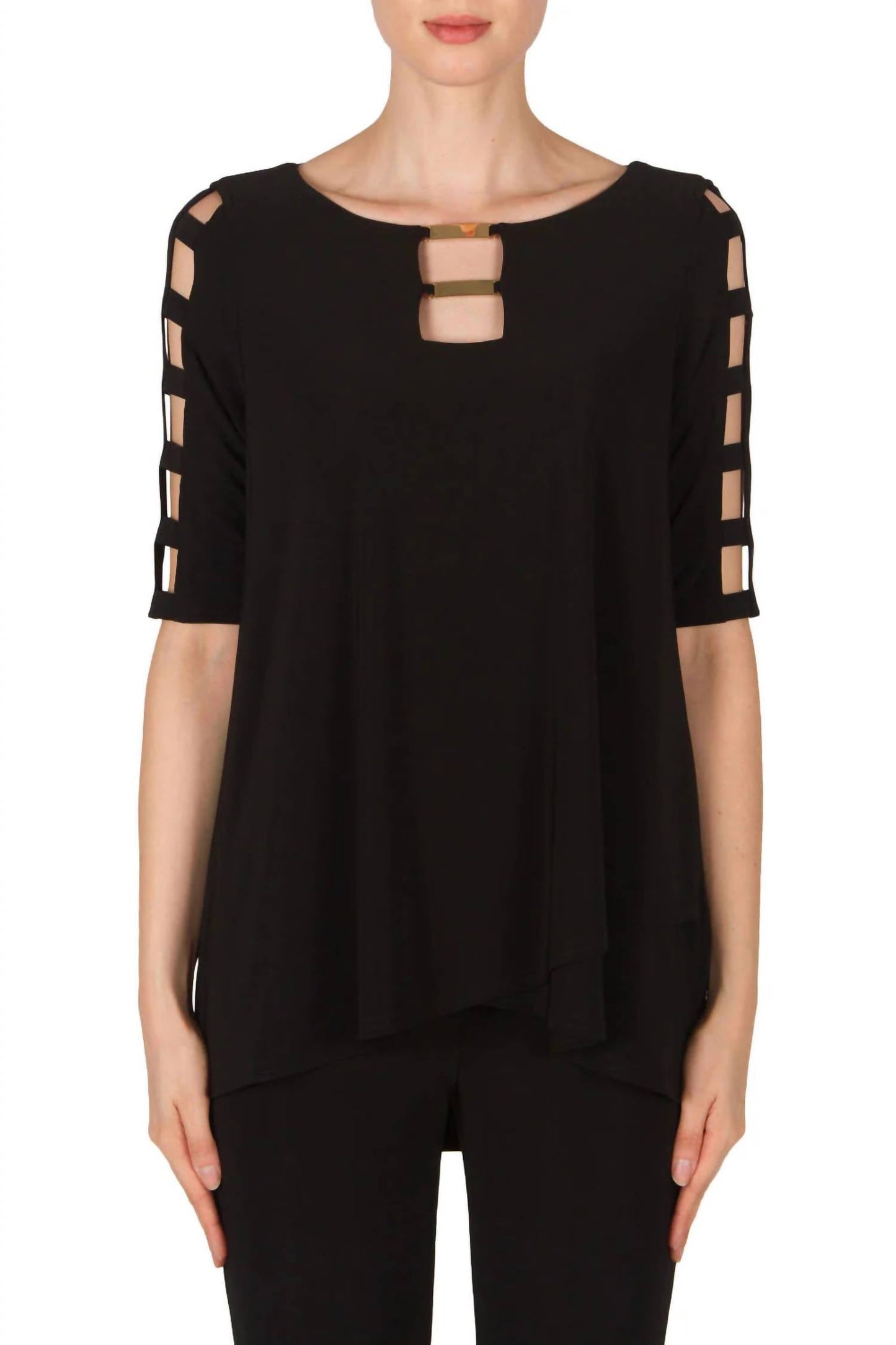 Joseph Ribkoff - Cut Out Sleeve Top