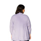 On The Plus Side - Becky Solid Long Sleeve Cotton Knit Plus Size Jacket