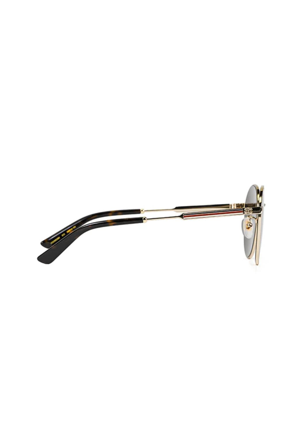 Gucci - Women's Vintage Web Round Metal Sunglasses