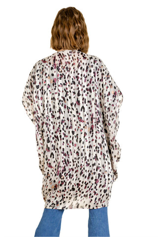 Umgee - Animal Print Cocoon Kimono
