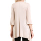 Umgee - Crossed Bell Sleeve Asymmetrical Tunic