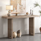 U_STYLE Uniquely Designed Oak Veneer Console Table