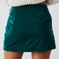 Free People - Velvet Curved Hem Mini Skirt