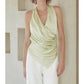 Fore Collection - V-neck Wrap Halter Neck Top