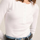 Z Supply - Samara Rib Henley Bodysuit