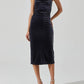 Astr - Eugenie Velvet Halter Midi Dress