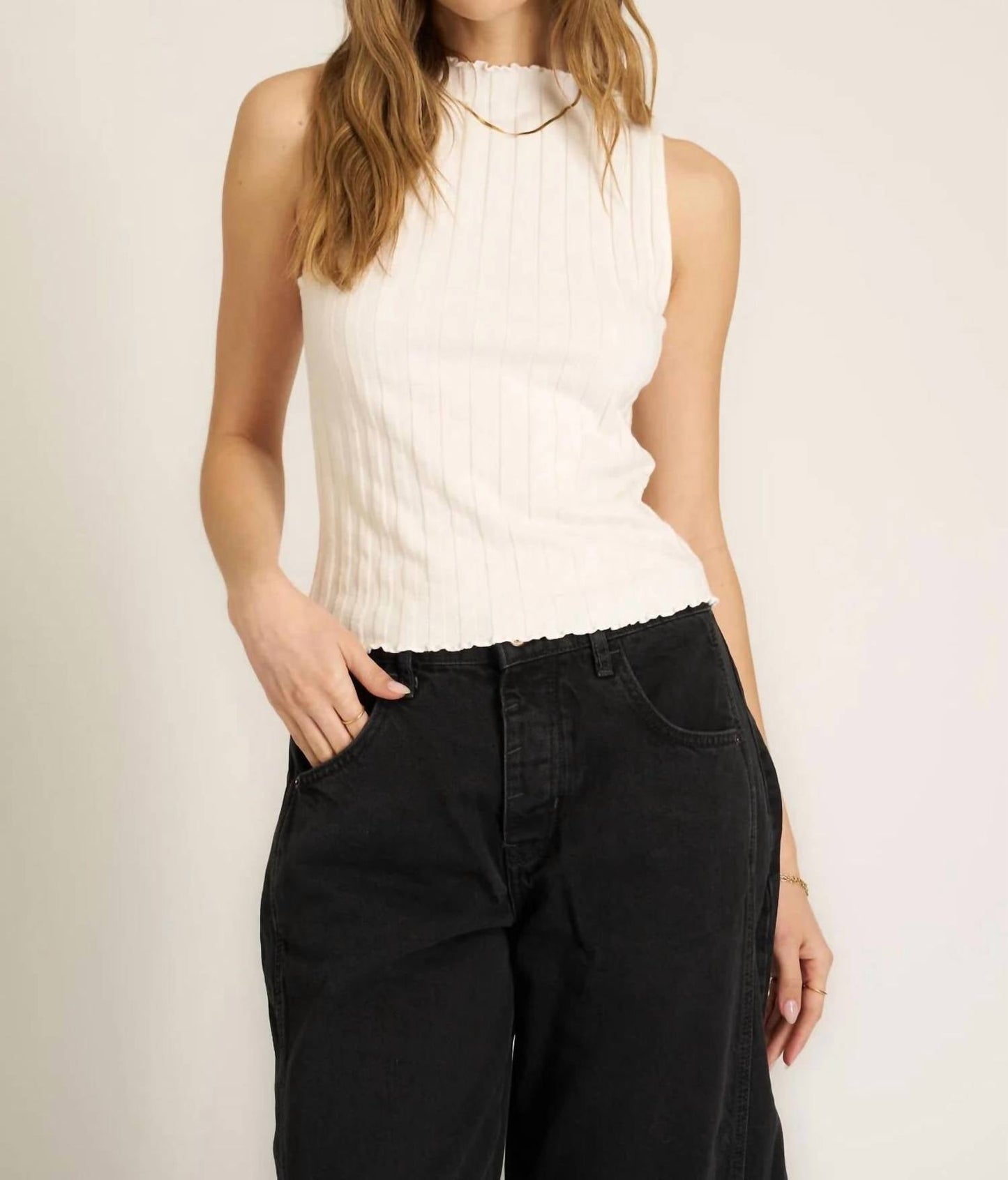 Project Social T - Chasing You Funnel Neck Tank Top