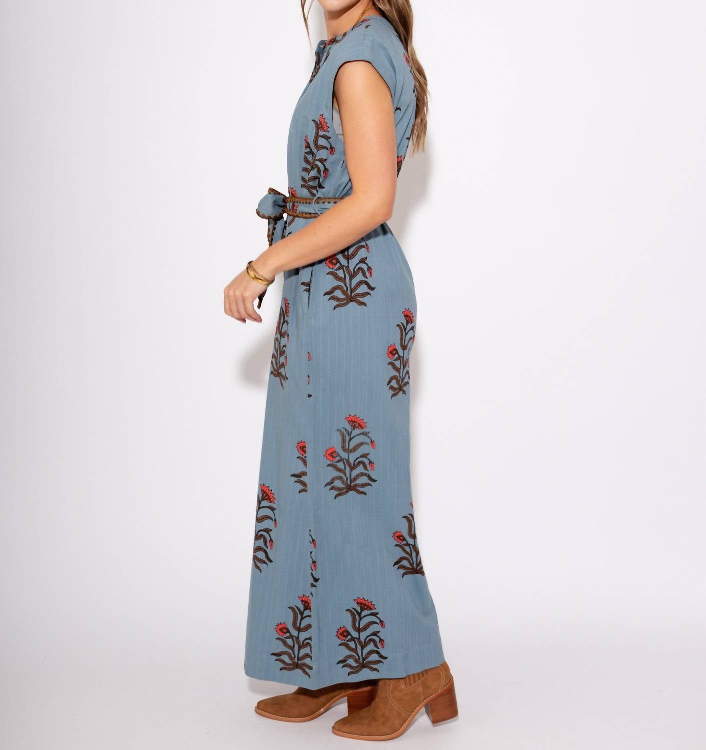Ivy Jane - Women's Block Print Jumpsuit
