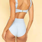 Montce - Women's Full Coverage High Rise Bikini Bottom