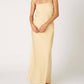 Cotton Candy - Strapless Open Back Maxi Dress