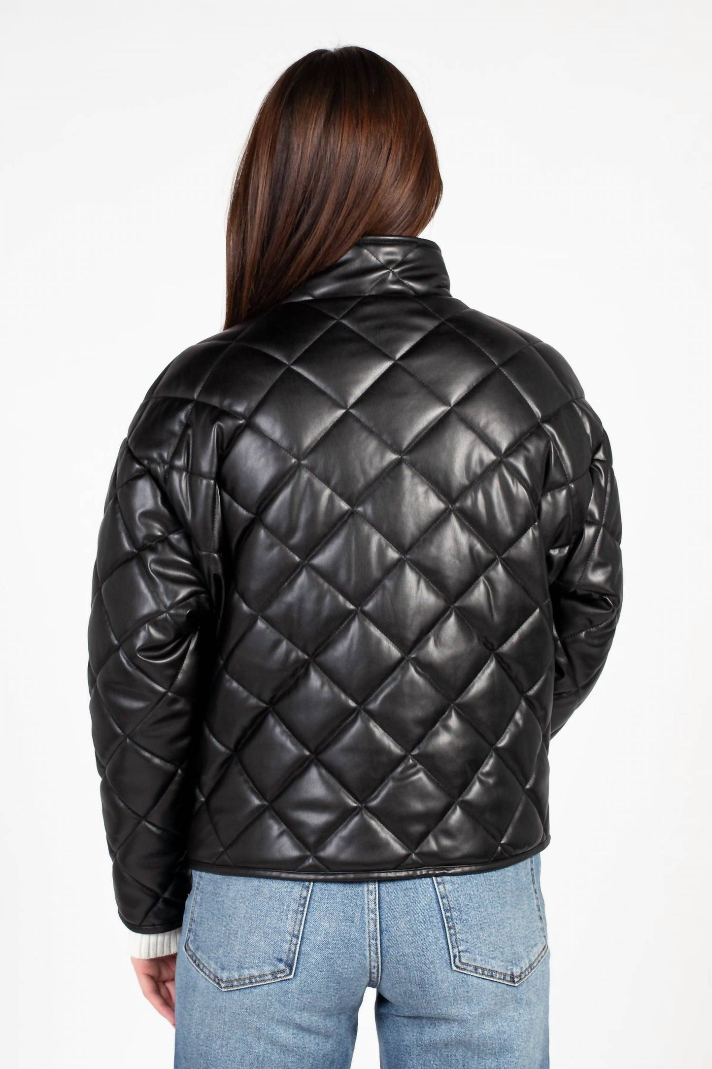 Z Supply - Chanel Puffer Faux Leather Jacket