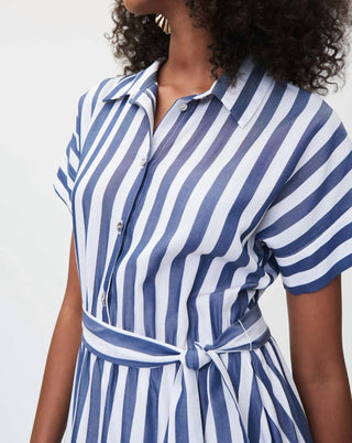 Joseph Ribkoff - Collared Striped Dress