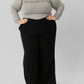 La Fuori - Wide Leg Sequin Stripe Pants - Plus