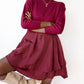 Baevely By Wellmade - Mary 3/4 Sleeve Mini Sweater Dress