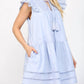 Fate - Grace Eyelet Detail Tassel Mini Dress