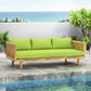 Claremont 3 Seater Daybed Teak Acacia Wood Water Resistant Cushions