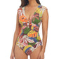 Bleu Rod Beattie - Tropical Print Cap Sleeve Swimsuit