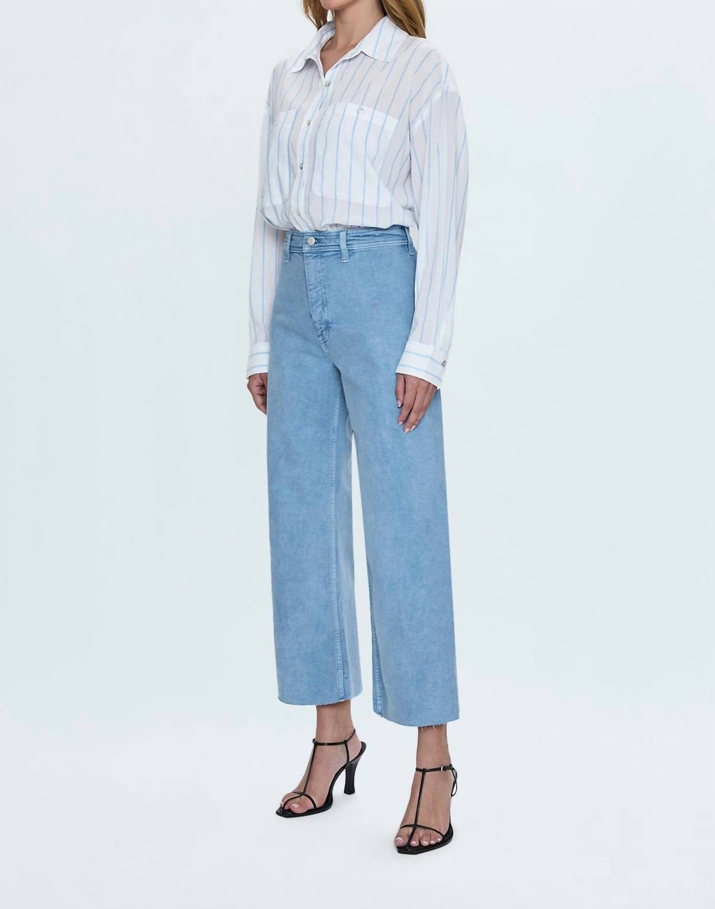 Pistola - Penny High Rise Crop Wide Leg Jean