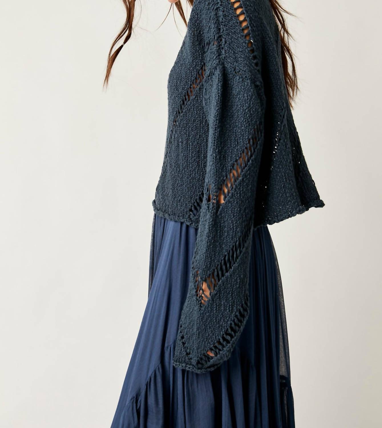Free People - Hayley Boatneck Long Sleeve Sweater