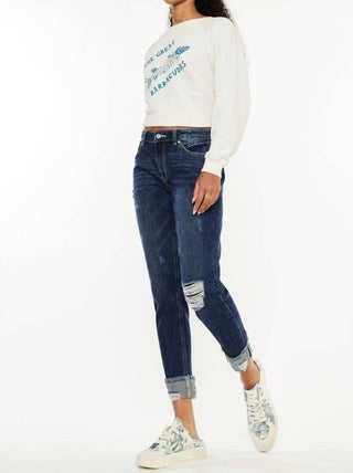 Kancan - High Rise Boyfriend Jean