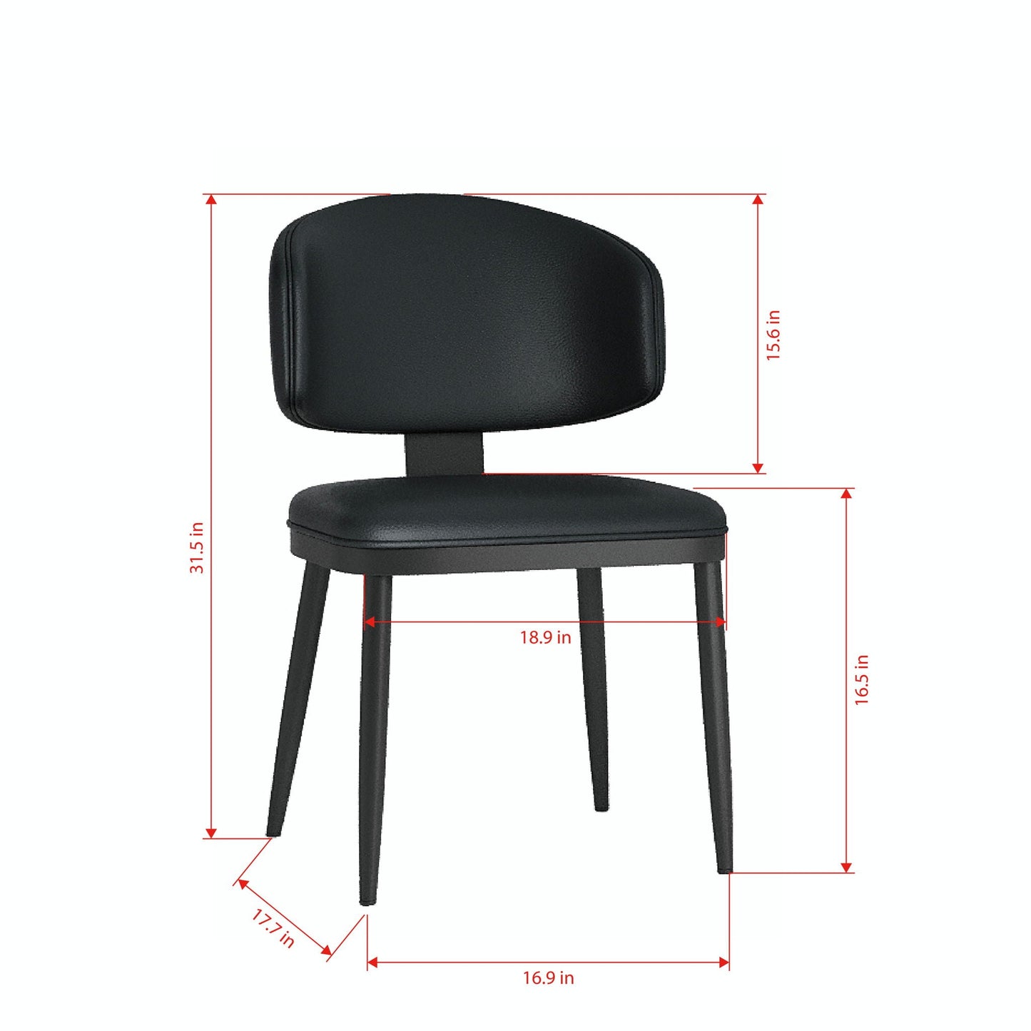Modern Dining Chairs For Kitchen (Set of 2)