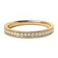 14K Yellow Gold 1/4 Cttw Round Diamond Milgrain Wedding Band (I-J Color, SI2-I1 Clarity) - Size 6.5