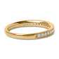 14K Yellow Gold 1/4 Cttw Round Diamond Milgrain Wedding Band (I-J Color, SI2-I1 Clarity) - Size 6.5