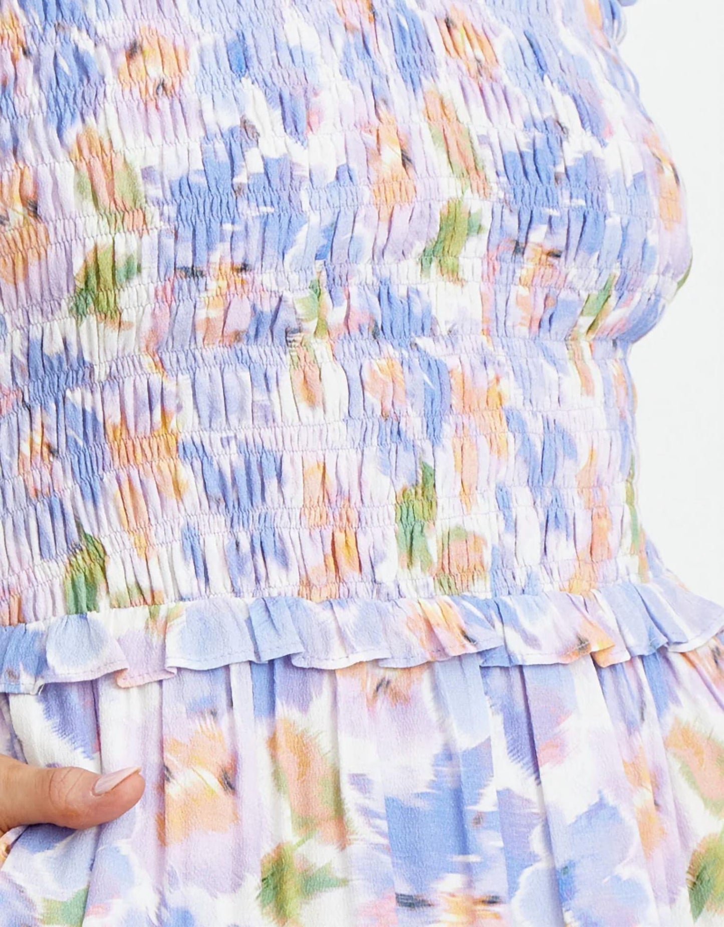 Greylin - Sally Floral Smocked Dress