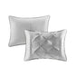 7 Piece Tufted Comforter Set Grey California King