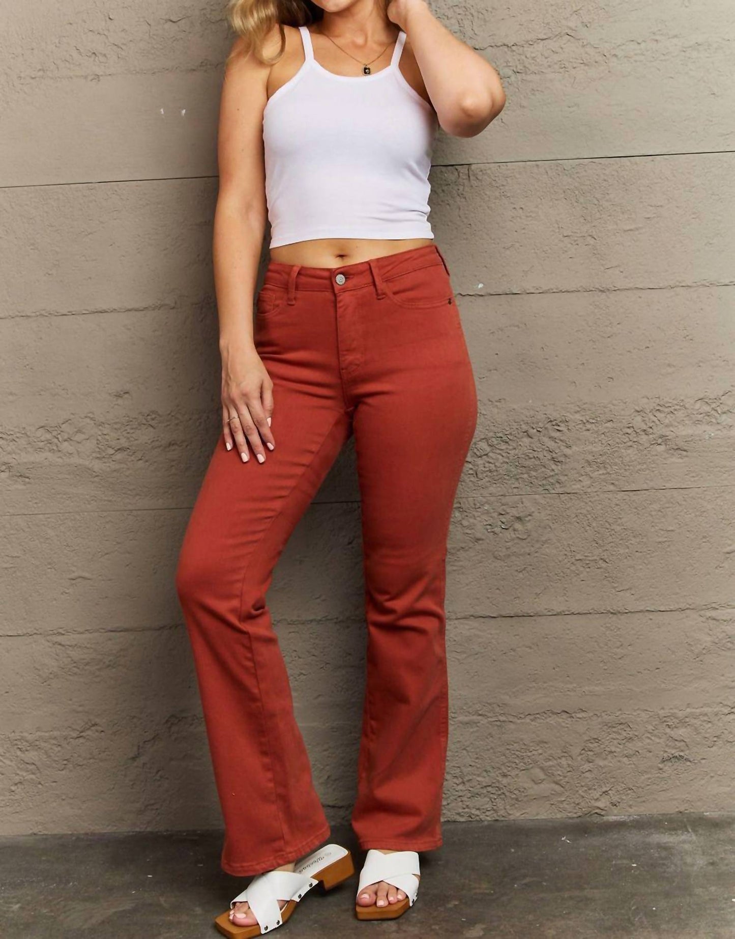 Judy Blue - Olivia Full Size Mid Rise Slim Bootcut Jeans