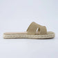 Cushionaire - Women’s Avocado Espadrille Slide Sandal