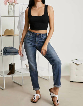 Judy Blue - Bleach Splash Boyfriend Jeans