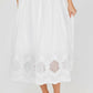 Current Air - V-neck Flutter Slv White Midi Dress