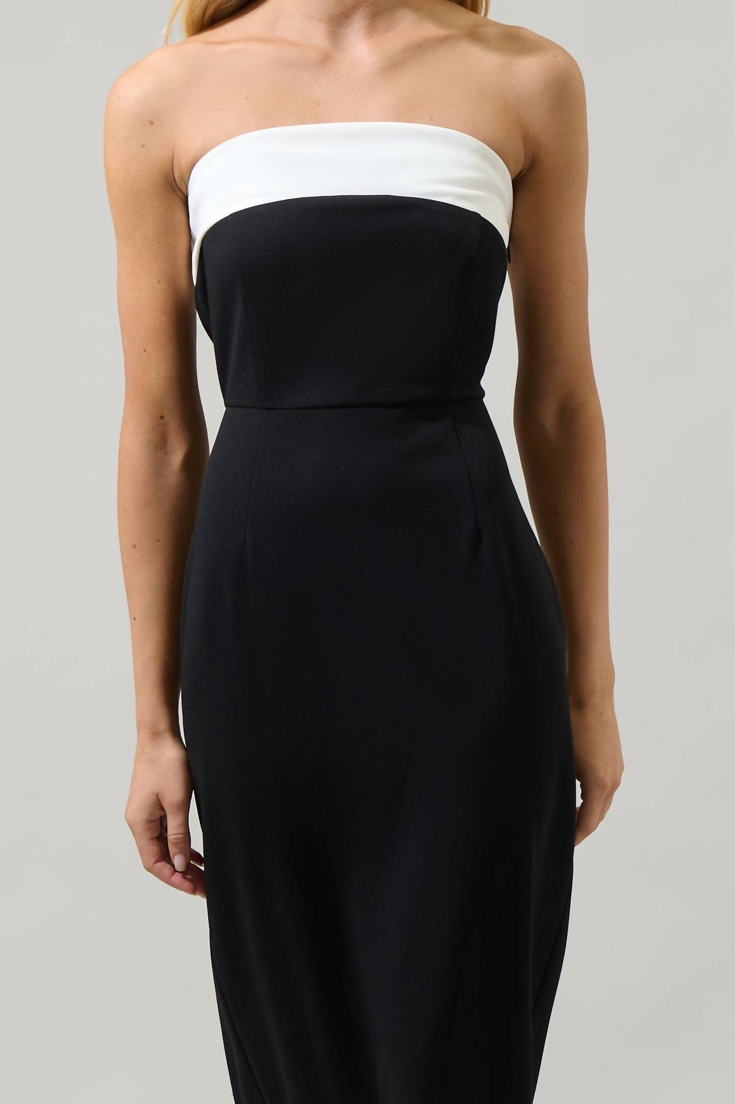 Sugarlips - Stella Strapless Colorblock Dress