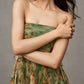 Hutch - Women's Costella Strapless Pleated Floral Tulle Midi Dress