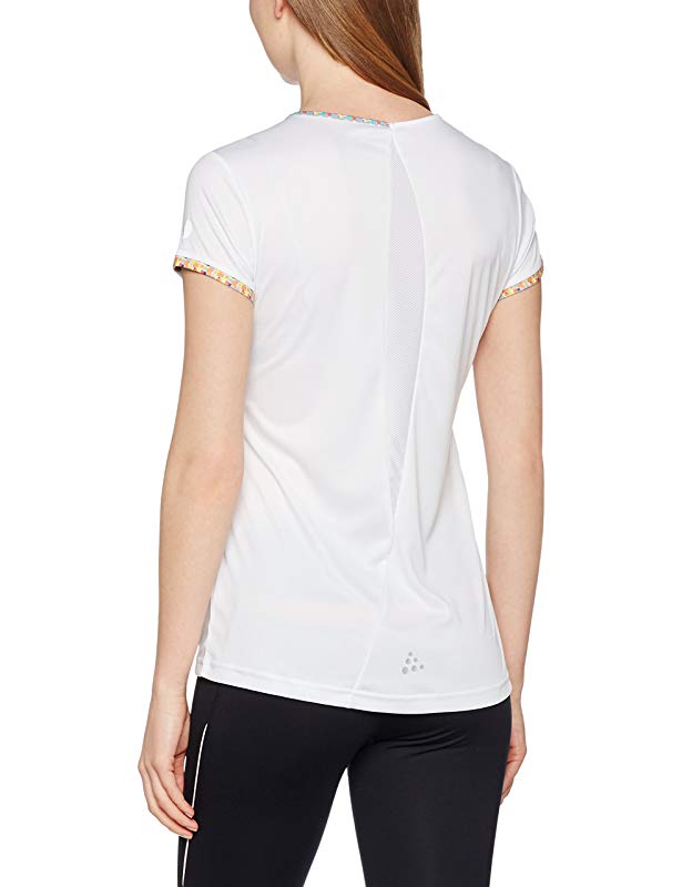 Craft Sportswear Women's Breakaway V Neck Short Sleeve Shirt White Size Small