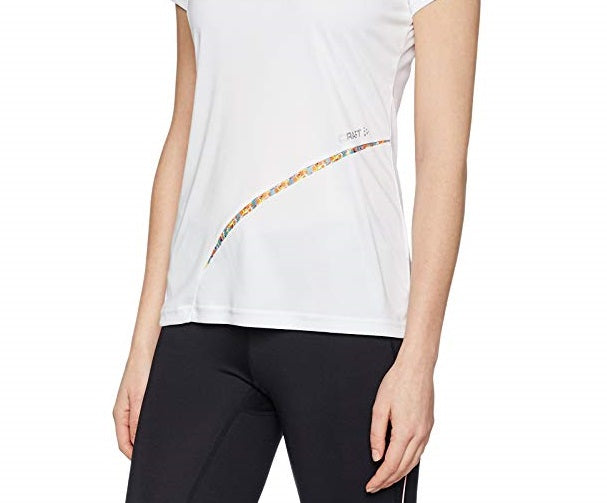 Craft Sportswear Women's Breakaway V Neck Short Sleeve Shirt White Size Small