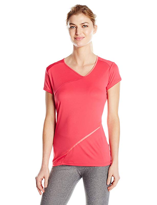 Craft Sportswear Women's Breakaway V Neck Short Sleeve Shirt Pink Size Small