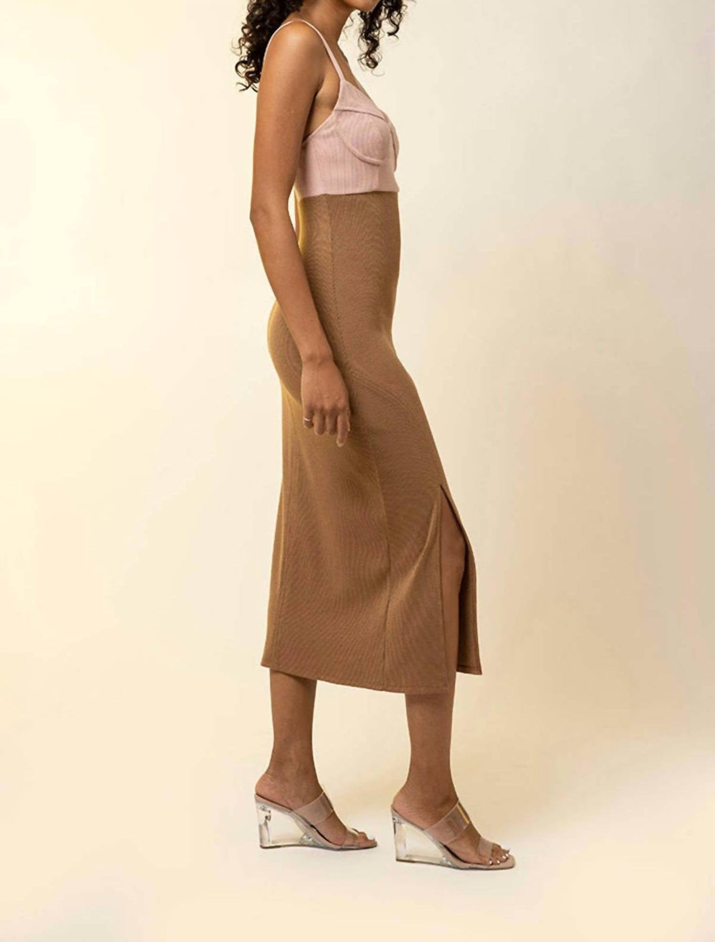 Line And Dot - Maggie Knit Midi Dress