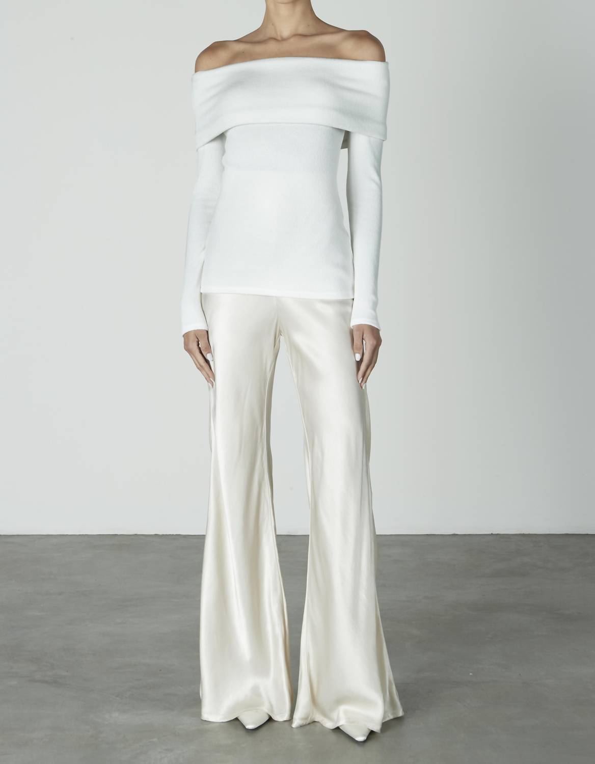 Enza Costa - SWEATER KNIT OFF SHOULDER TOP