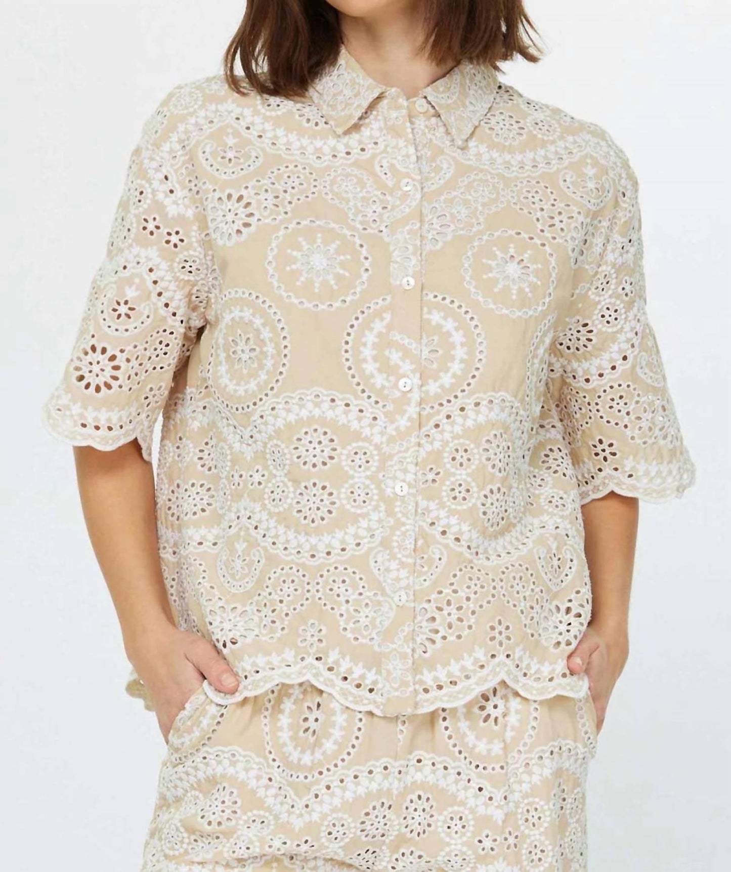 Current Air - Josephine Eyelet Blouse