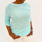 Elliott Lauren - Hannah Crew Neck Ruched Sleeve Tee