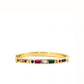Marlyn Schiff - Women's Multistone Crystal Baguette Bangle