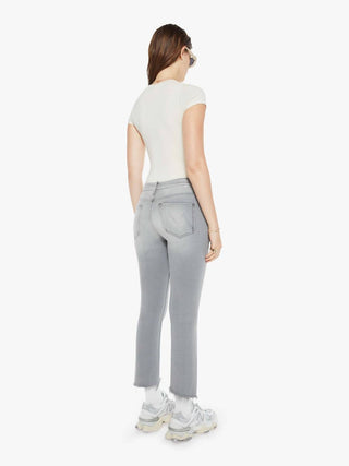 Mother - Insider Crop Step Fray Bootcut Ankle Jeans