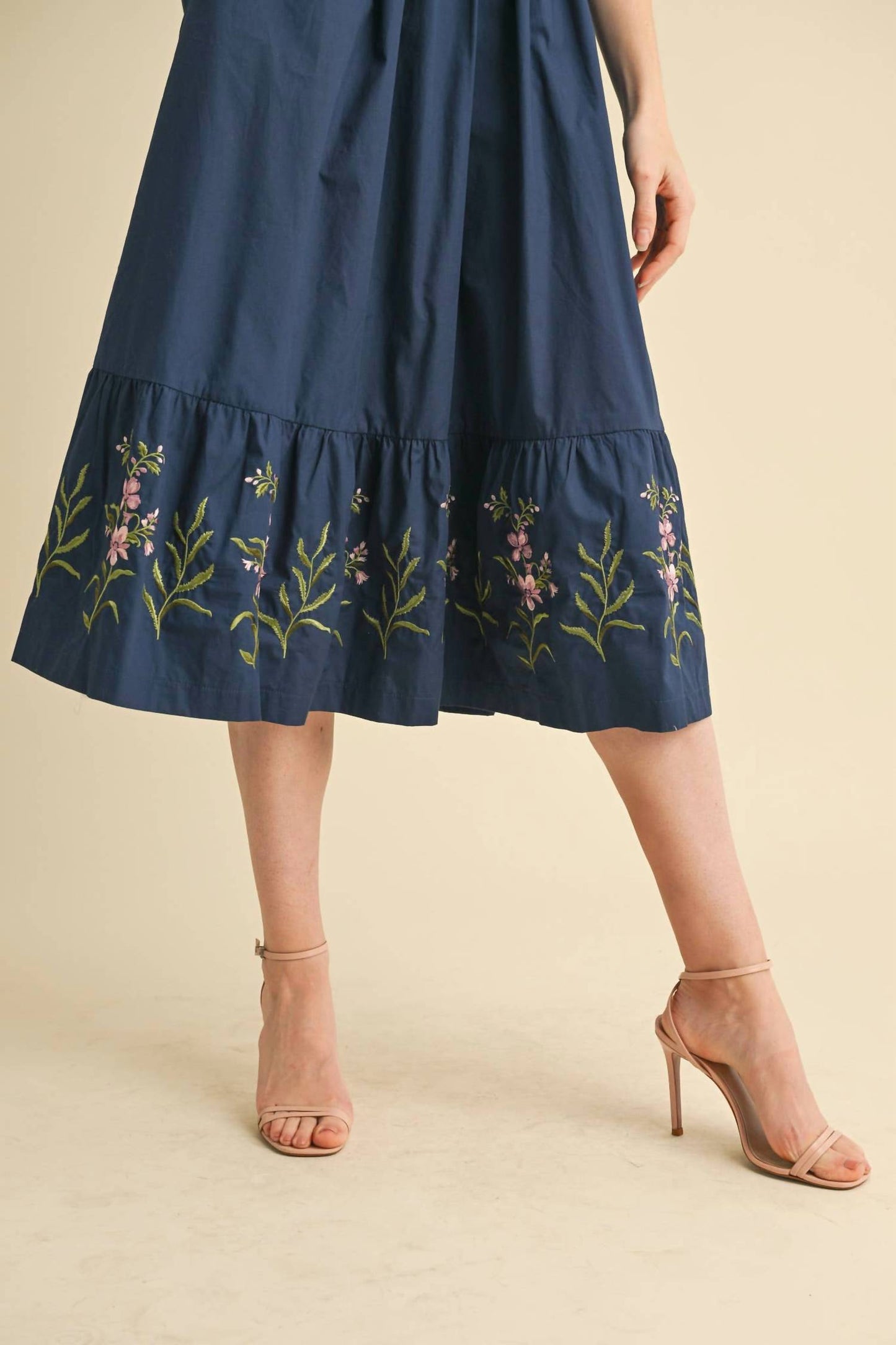 &Merci - Cassia Embroidered Midi Dress