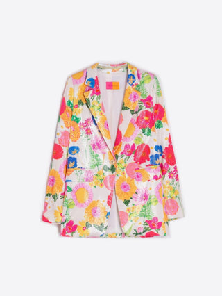 Vilagallo - Floral Long Sleeve Blazer
