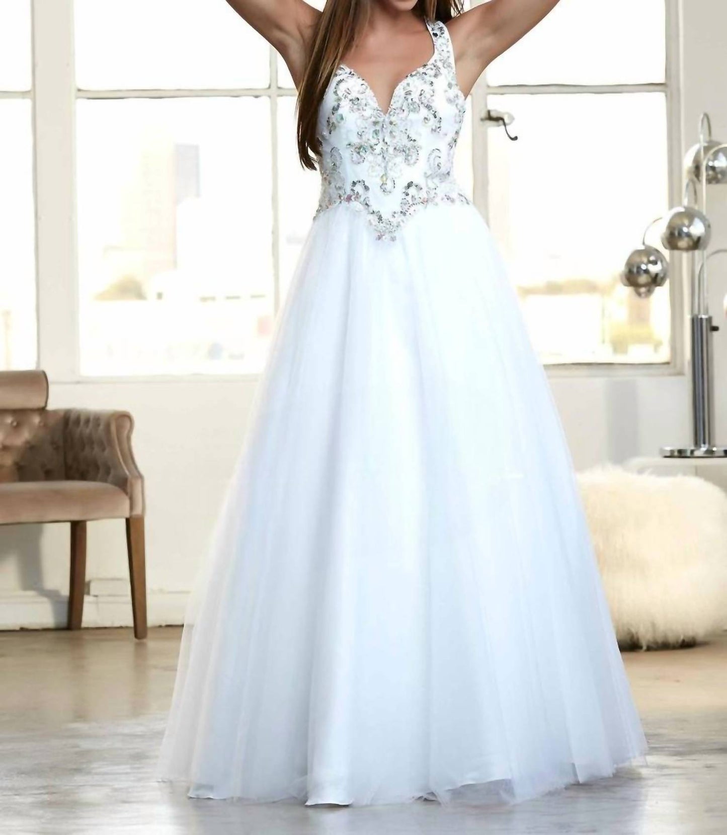 Mac Duggal - HALTER BALL GOWN