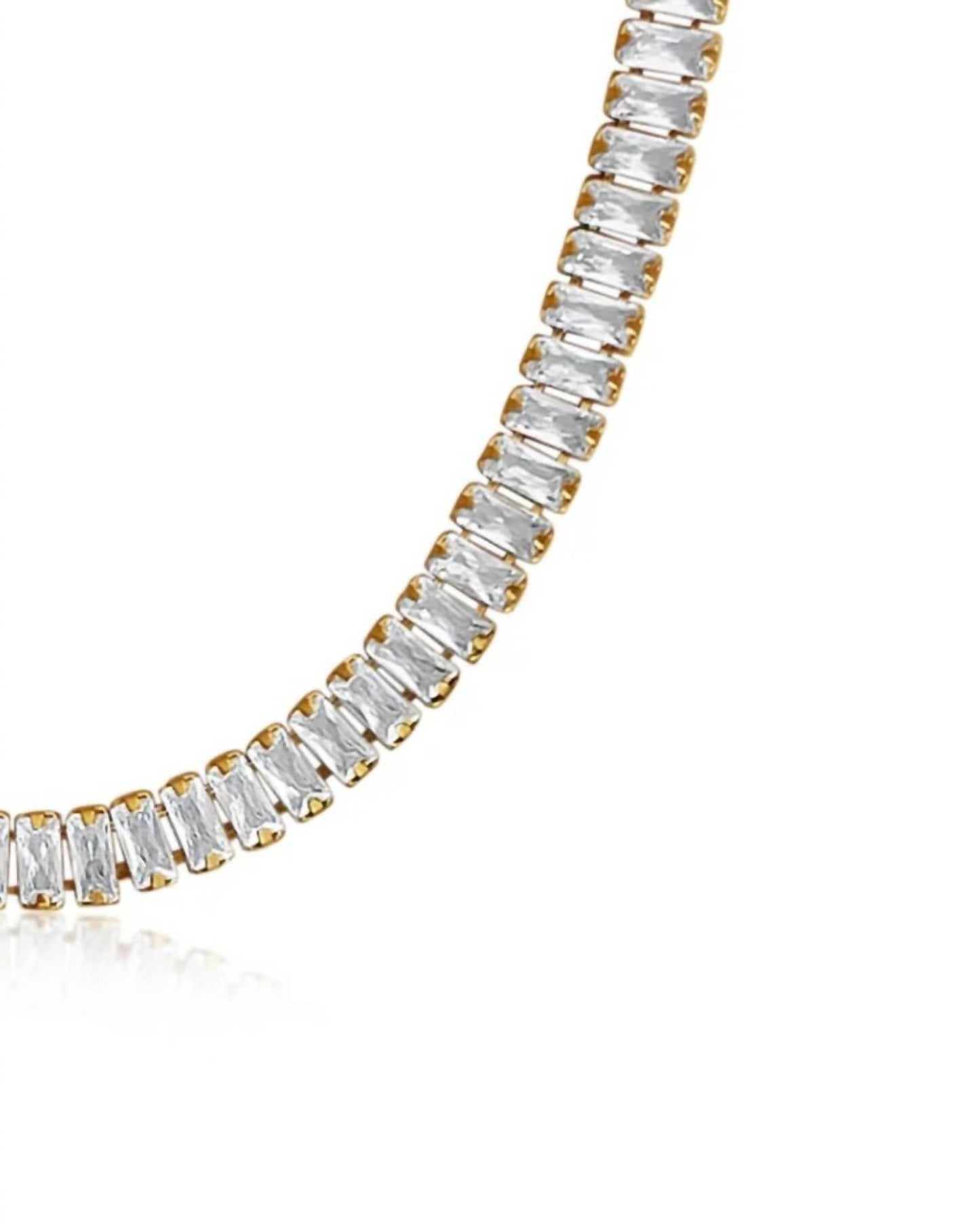 Sahira - Women's Shayna Baguette Necklace