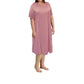 On The Plus Side - Cotton Ultra Soft Short Sleeve Sleep Tee - Plus