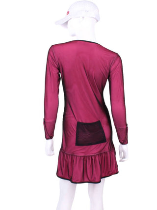 Love Love Tennis - Long Sleeve Vee Monroe Dress